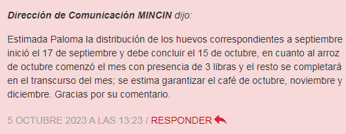 comentario