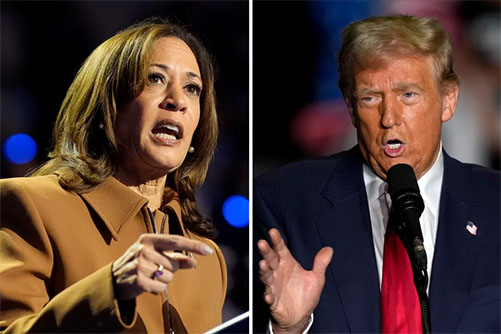  kamala y trump