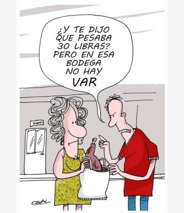 Caricatura: Árbrito VAR