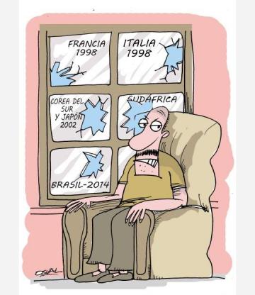 Caricatura: Mundiales y ventana