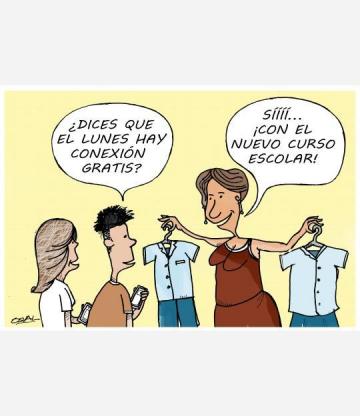 Caricatura: Conexión el lunes