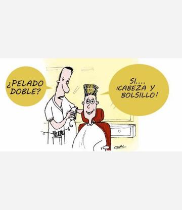 Caricatura: Pelado doble