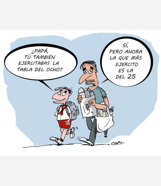 Caricatura: Las tablas