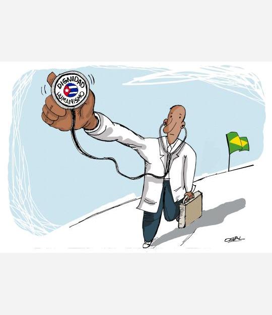 Caricatura: Más médicos: no continúa