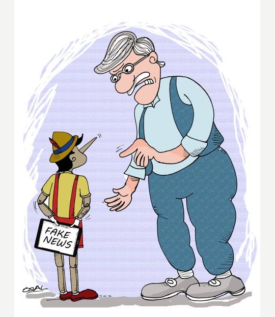 Caricatura: Fake news
