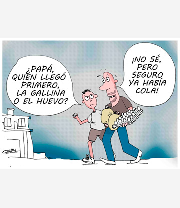 Caricatura: Primero la cola