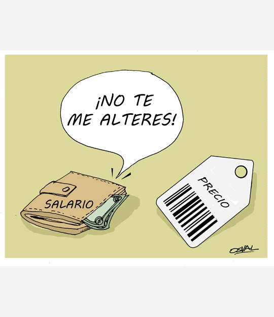 Caricatura: Salario y precios