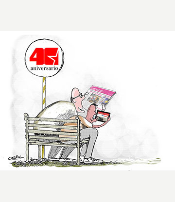 Caricatura: Aniversario 40 de Invasor