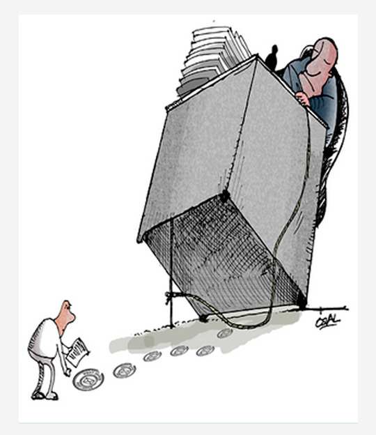 Caricatura: La buro-trampa