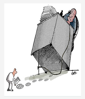 Caricatura: La buro-trampa