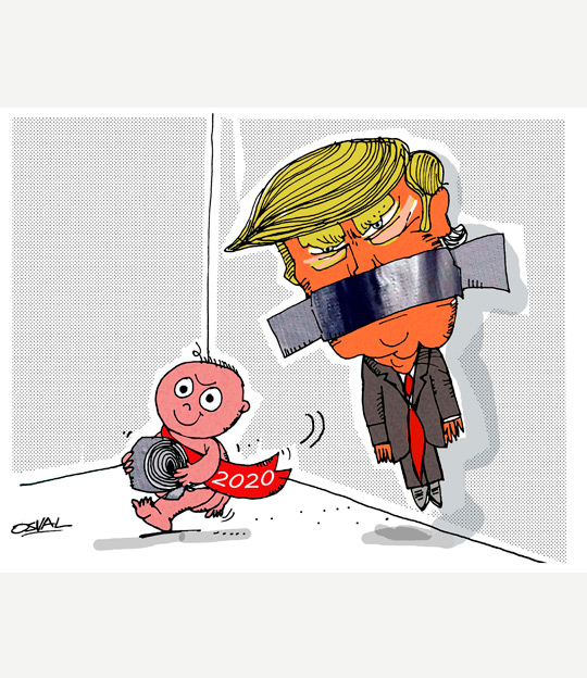 Caricatura: Arte de año nuevo