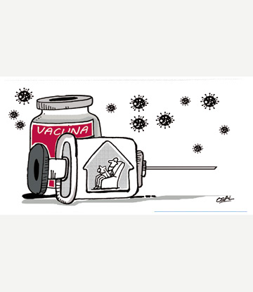 Caricatura: Vacuna