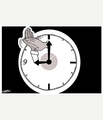 Caricatura: La hora de los aplausos