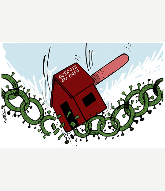 Caricatura: Rompe la cadena