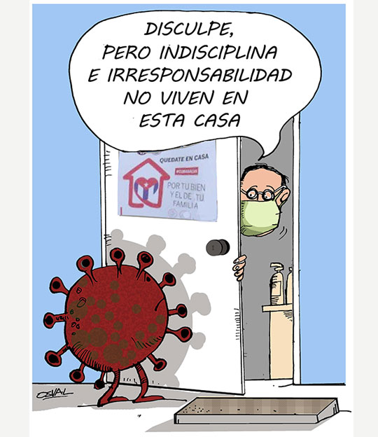Caricatura: Desde casa