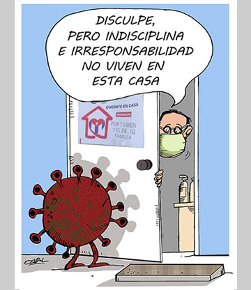 Caricatura: Desde casa
