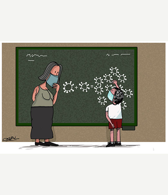 Caricatura: Uno más uno