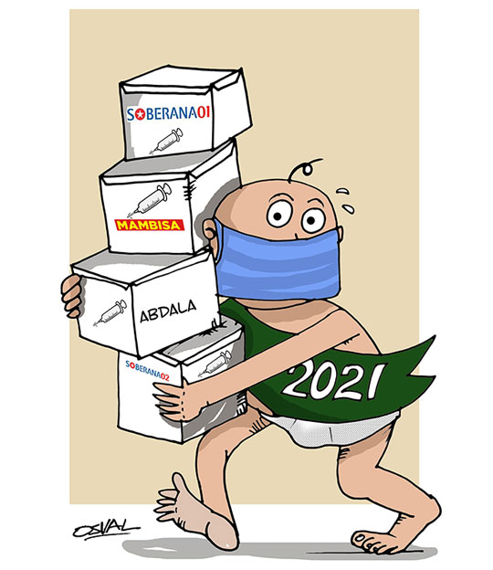 Caricatura: Año de vacunas