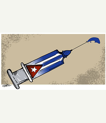 Caricatura: Vacuna Cuba
