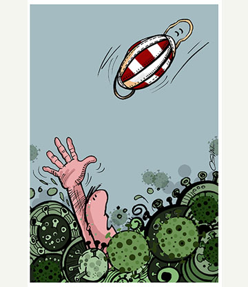 Caricatura: Máscara-Vida