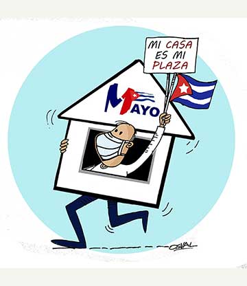 Caricatura: Casa-plaza