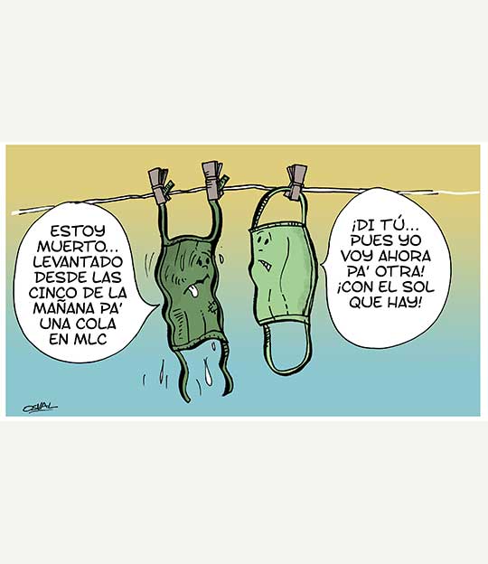 Caricatura: Mascarillas