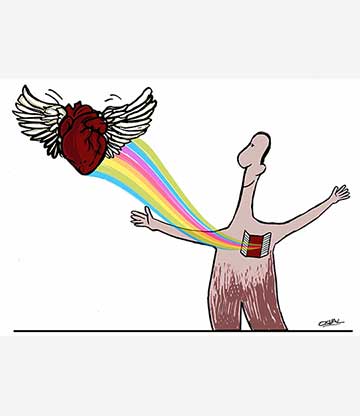 Caricatura: Amor libre