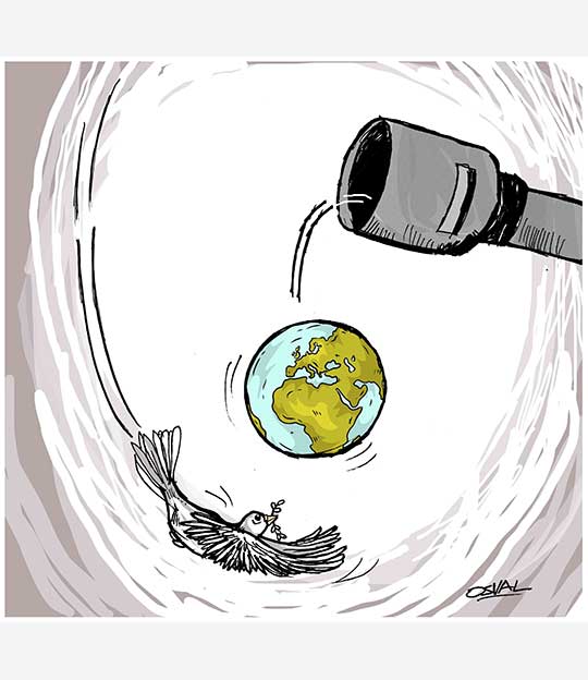 Caricatura: Salvemos el planeta