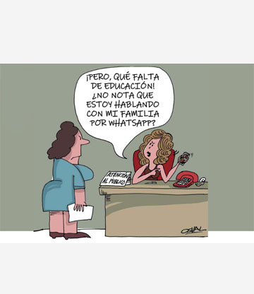 Caricatura: Atención al público