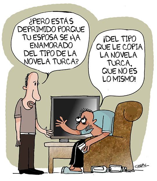 Caricatura: Novela turca
