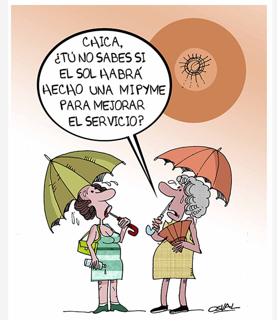 Caricatura: Sol y Mypime
