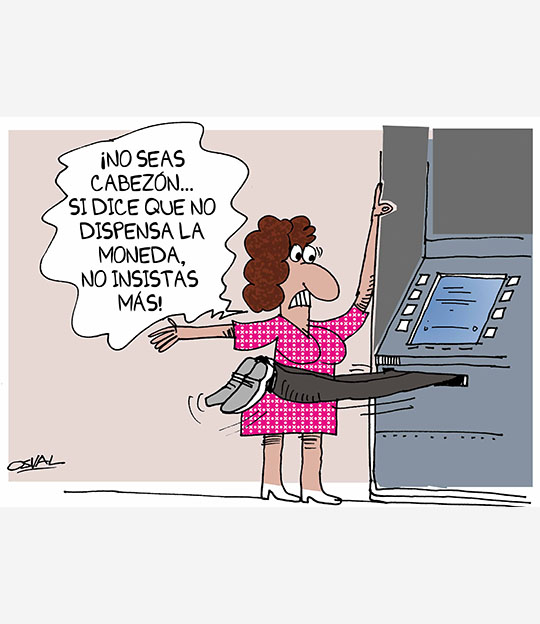 Caricatura: Cajero