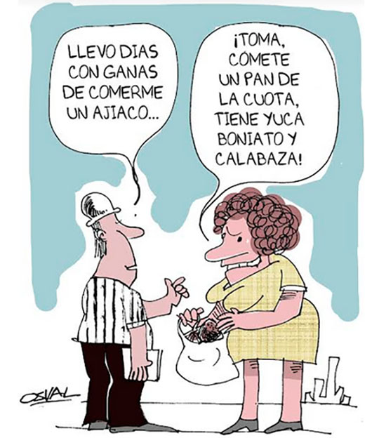 Caricatura: Ajiaco y Pan