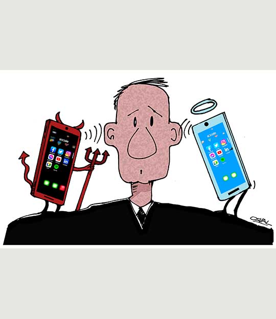 Caricatura: El Bien y el Mal
