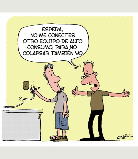Caricatura: Alto consumo