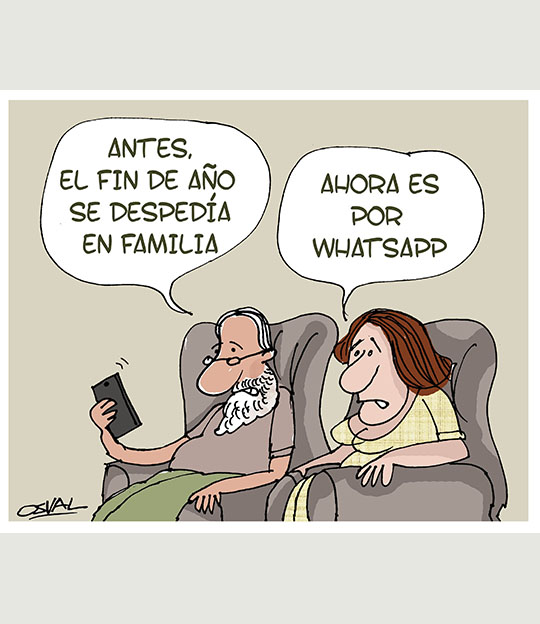 Caricatura: En familia