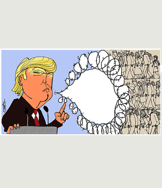 Caricatura: La voz Trump