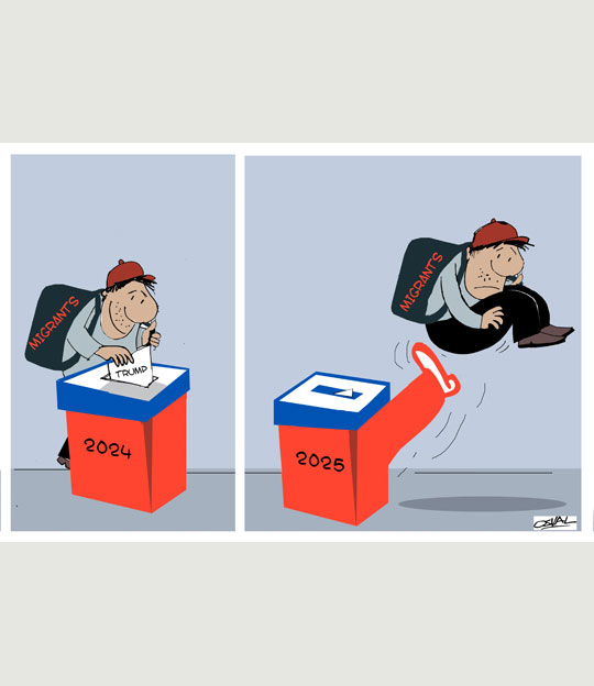 Caricatura: Migrantes