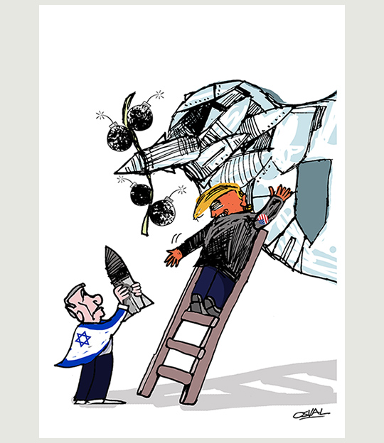 Caricatura: Armando la paz