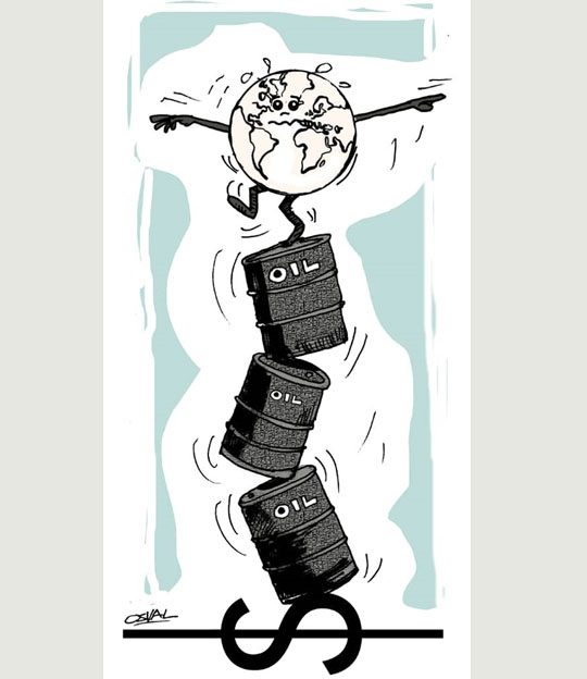 Caricatura: Equilibrio mundial