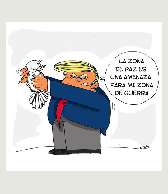 Caricatura: Zona de paz