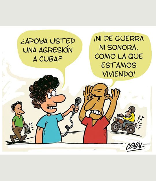 Caricatura: Agresión sonora