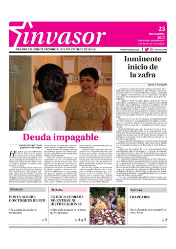 Portada de la edición impresa del 23 de diciembre de 2017