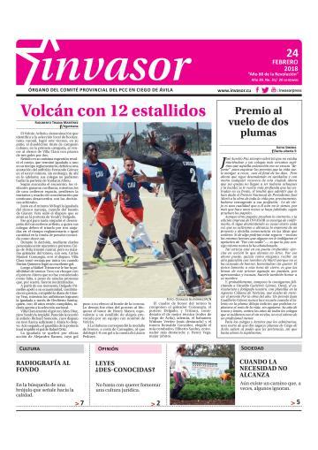 Portada de la edición impresa del 24 de febrero de 2018