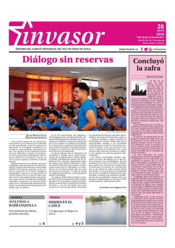 Portada de la edición impresa del 26 de mayo de 2018