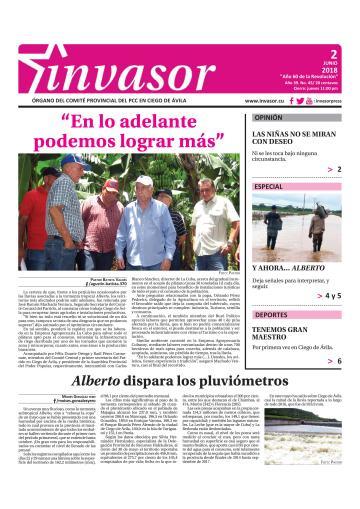 Portada de la edición impresa del 2 de junio de 2018