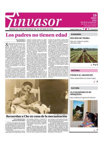 Portada de la edición impresa del 16 de junio de 2018