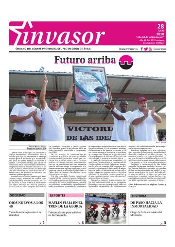 Portada de la edición impresa del 28 de julio de 2018