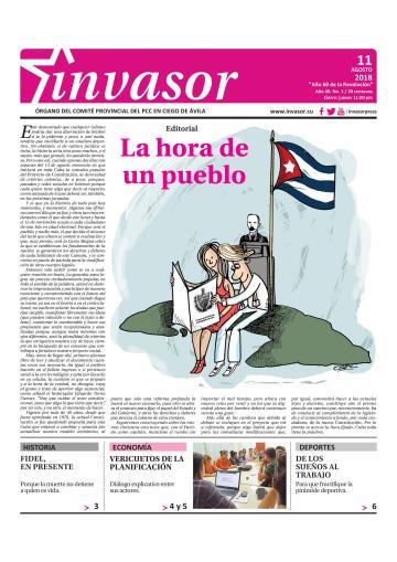 Portada de la edición impresa del 11 de agosto de 2018