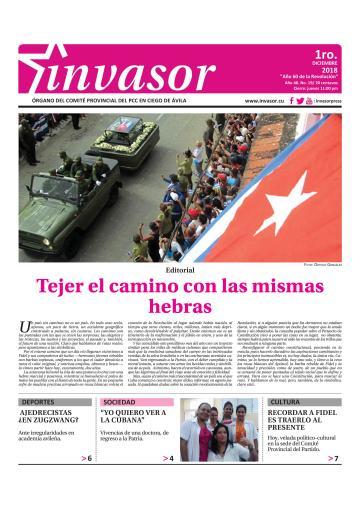 Portada de la edición impresa del 1 de diciembre de 2018